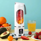 Liquidificador portátil esen-cia, pequeno e recarregável por USB, com lâminas de aço inoxidável para smoothies e sucos pessoais.