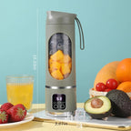 Liquidificador portátil esen-cia, mini liquidificador recarregável USB com lâminas de aço inox para sucos e smoothies pessoais.
