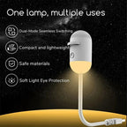 Lâmpada de noite 2-em-1 da esen-cia com projeção de estrelas e céu, ideal para decoração e relaxamento no quarto.