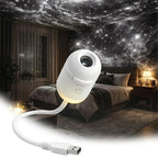 Lâmpada de projeção de estrelas 2-em-1 esen-cia, luz ambiente para quarto, decoração com céu estrelado e luz noturna para dormir