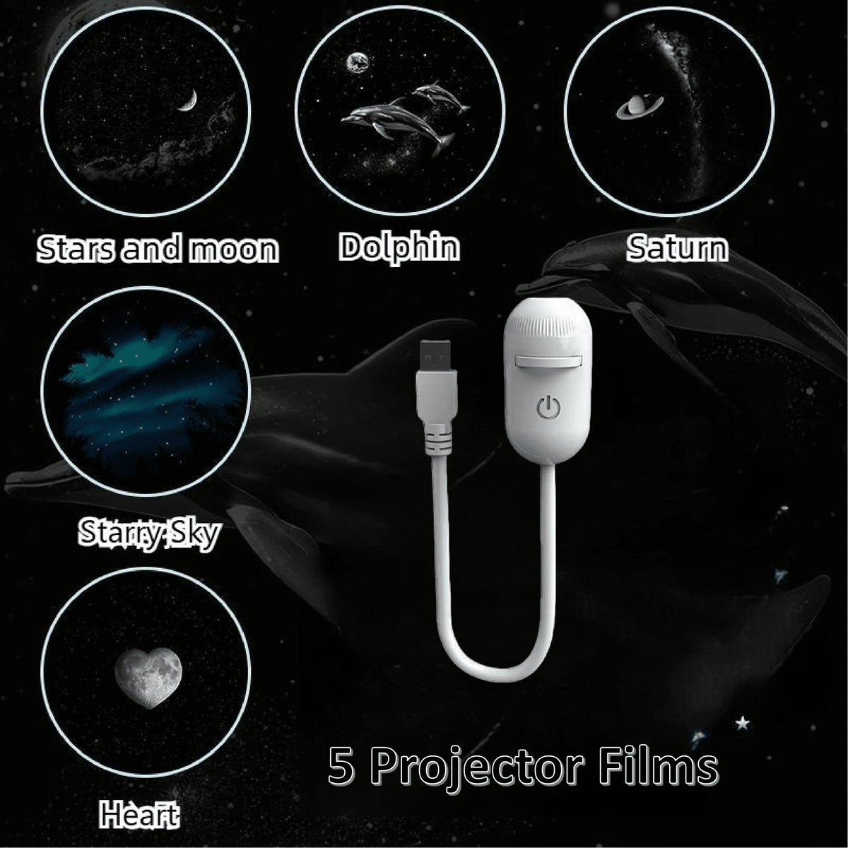 Lâmpada de noite projetor 2-em-1 mini galáxia estrela da esen-cia para quarto, luz ambiente para dormir e decoração com céu estrelado