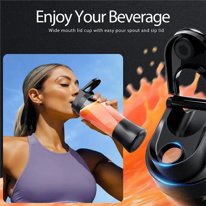 Liquidificador portátil esen-cia B89B, minibatede USB recarregável, ideal para smoothies e uso doméstico, escritório ou viagem.
