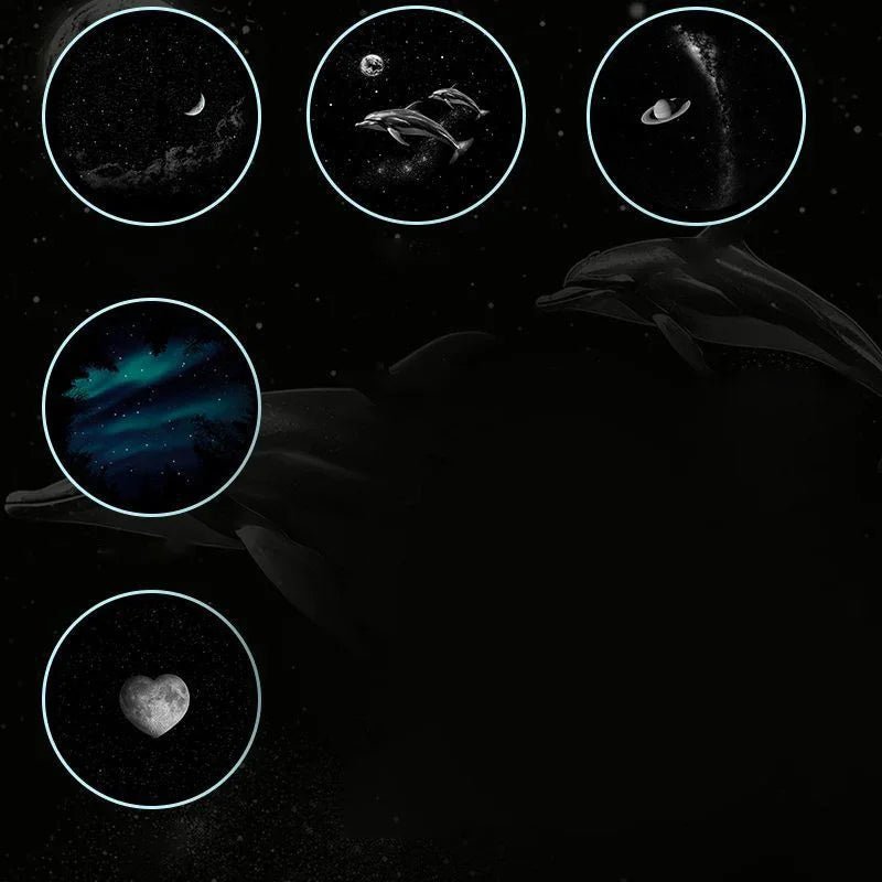 Projetor de estrelas mini galaxy esen-cia, iluminação ambiente ajustável com múltiplas cenas para criar atmosfera romântica.