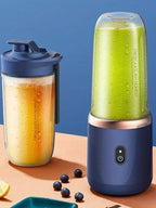 Liquidificador portátil esen-cia com 6 lâminas, recipiente para sucos, smoothies e triturar gelo, design compacto e funcional