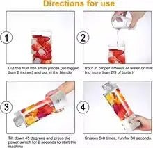 Liquidificador portátil esen-cia com copo de 20oz, recarregável USB-C, autolimpante, sem fio para smoothies e uso no escritório.