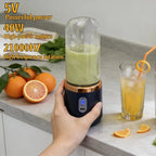 Liquidificador portátil elétrico esen-cia com 6 lâminas, para sucos, smoothies e gelo, processador de alimentos compacto e leve.