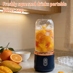 Liquidificador portátil elétrico esen-cia com 6 lâminas, processador de alimentos, ideal para sucos, smoothies e gelo triturado.