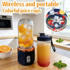 Liquidificador elétrico portátil Esen-cia com 6 lâminas, ideal para smoothies, sucos, gelo e alimentos.