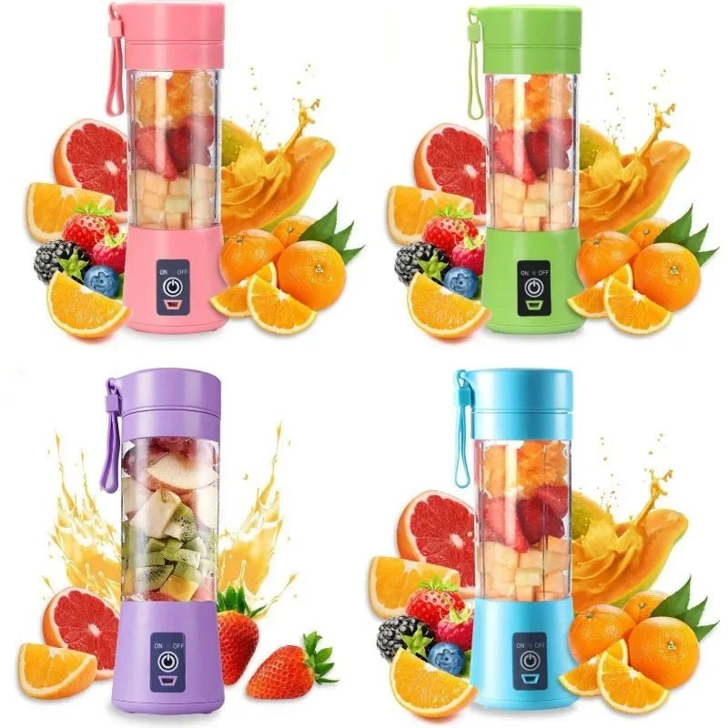 Liquidificador portátil elétrico esen-cia, mini mixer recarregável para smoothies e milkshakes, com copo de viagem compacto.