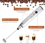Batedor de leite elétrico portátil esen-cia, espumador de café manual, mini misturador USB para cappuccino e ovos