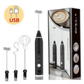 Batedor elétrico portátil da esen-cia, mini liquidificador de mão para café, creme, ovos e bebidas com USB.