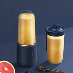 Liquidificador portátil de frutas Esen-cia com 6 lâminas, mini elétrico para sucos, ideal para uso doméstico e na cozinha.
