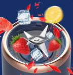 Liquidificador portátil de frutas esen-cia, mini elétrico com 6 lâminas, ideal para sucos no verão, com garrafa USB para uso doméstico