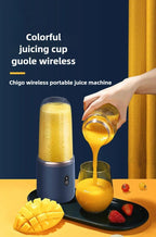 Liquidificador portátil de frutas Esen-cia, mini elétrico com 6 lâminas, ideal para sucos e smoothies em casa.
