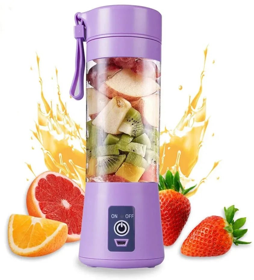 Liquidificador portátil esen-cia com 6 lâminas, motor potente e bateria de 4000mAh para suco e comida de bebê em viagem