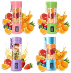 Copo de liquidificador portátil esen-cia com seis lâminas e motor potente de 4000mAh, ideal para sucos, smoothies e comida de bebê.