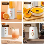 Liquidificador portátil esen-cia com 10 lâminas, elétrico, sem fio, para sucos de frutas, gelo e alimentos.
