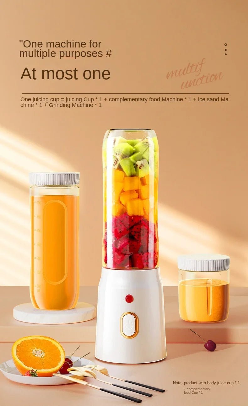Liquidificador portátil Esen-cia, juicer elétrico sem fio para frutas, com 10 lâminas para gelo e misturar alimentos.