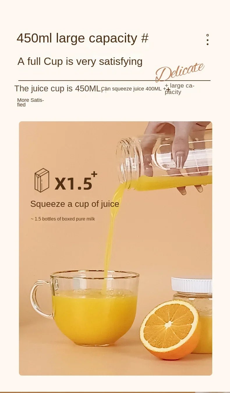 Liquidificador portátil Esen-cia com 10 lâminas para suco de frutas, triturador de gelo e mixer elétrico sem fio.