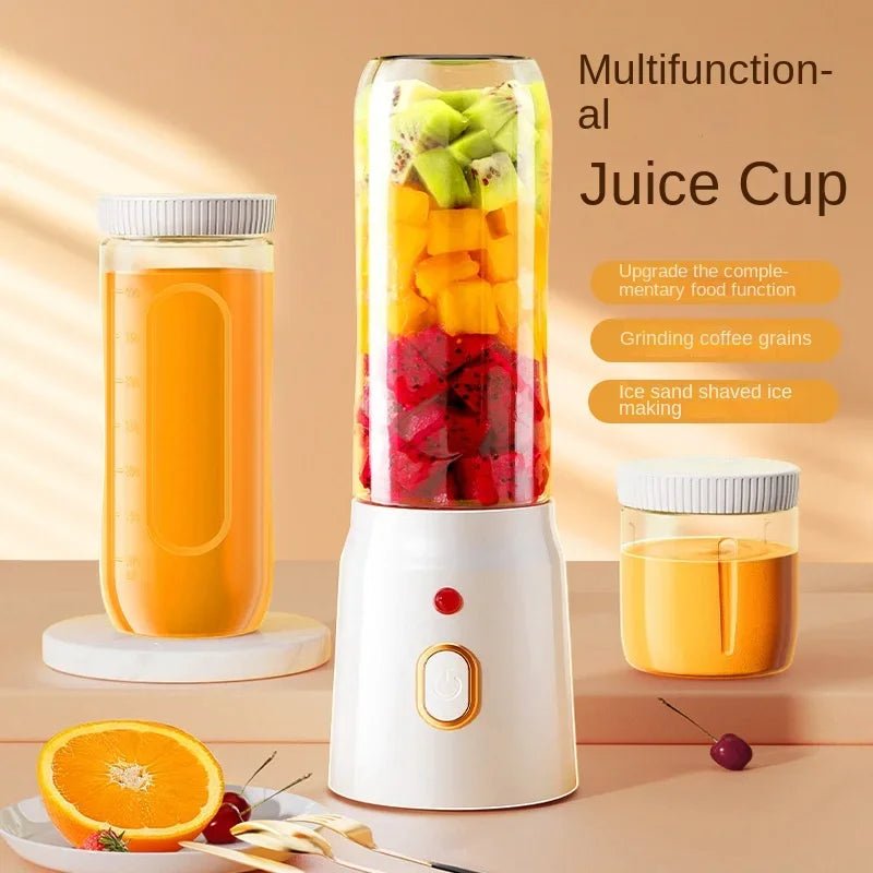 Liquidificador portátil esen-cia, misturador elétrico sem fio para frutas, com 10 lâminas para gelo e sucos.