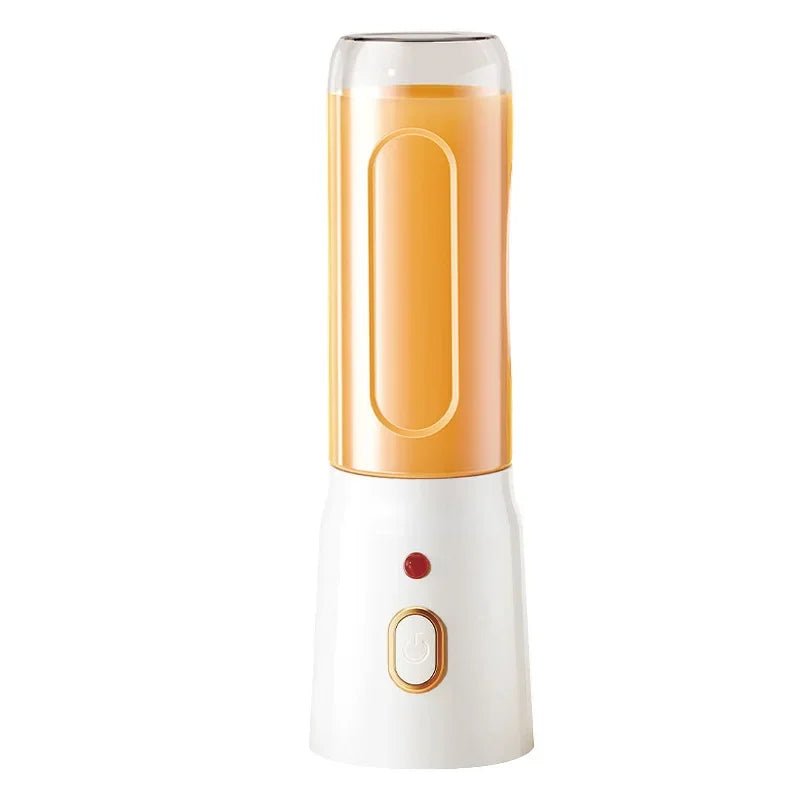 Liquidificador portátil esen-cia, mixer elétrico sem fio para frutas, com lâminas de gelo e design compacto para preparar sucos.