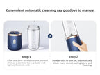 Liquidificador portátil USB recarregável esen-cia, mini liquidificador de 400ml com 6 lâminas para smoothies e sucos.