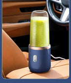 Liquidificador portátil da esen-cia, mini liquidificador USB recarregável de 400ml com 6 lâminas, ideal para smoothies em casa ou na academia.