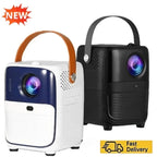 Projetor portátil Esen-cia T11 1080P com 1200 ANSI Lumens, tela grande, conexão dual band Wi-Fi 2.4G e 5G, para entretenimento doméstico