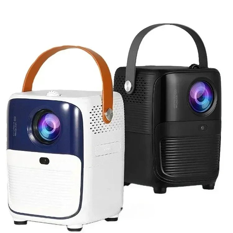 Projetor portátil T11 1080P da esen-cia com 1200 ANSI Lumens, conexão dual band 2.4G/5G, tela grande e alta qualidade de imagem