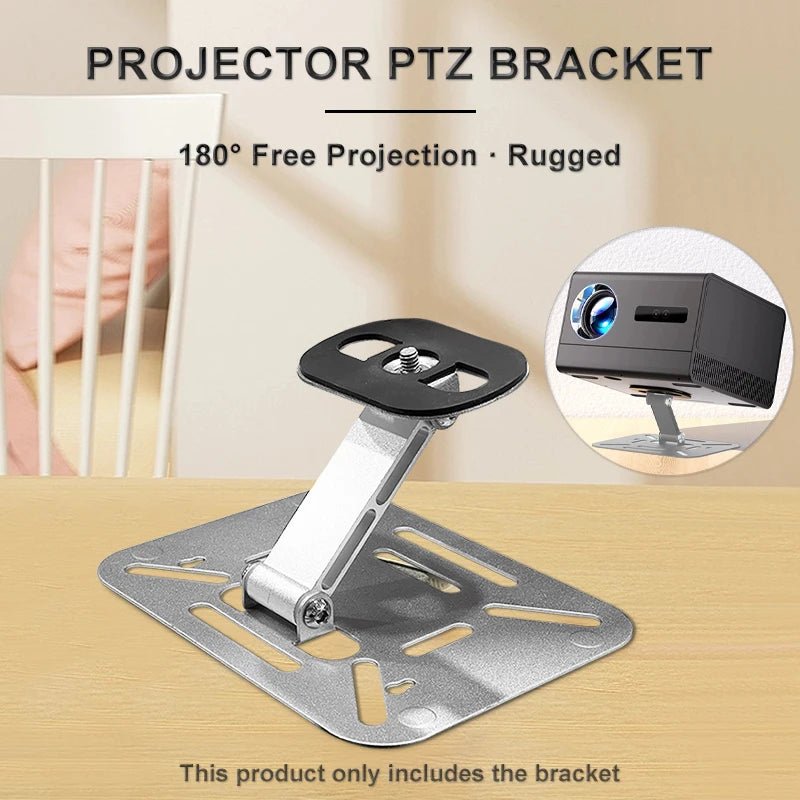 Suporte de mesa para projetor mini PTZ da série L9 da esen-cia, ajustável, ideal para pequenos projetores.